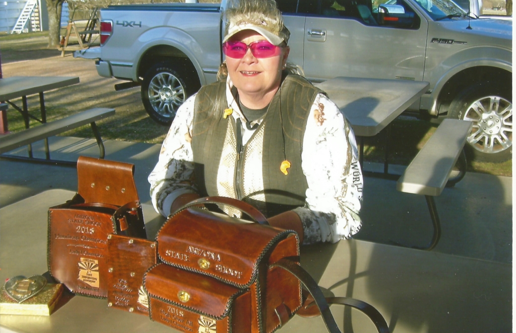 Vickie Farmer took home five visitors' awards from the Arizona State Shoot.