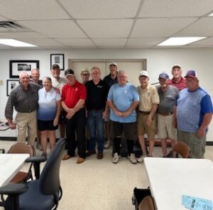 SCTA Hall of Fame enshrinees in attendance at the 2025 ceremony included (first row) Ronnie Cox, Teresa Knight, Neil Alexander, Phil Bagwell, Rodney Raines, Jim Faber, Thomas Campbell and Gary Olson. On the second row are Gary Ferguson, Kenny Inman, Dickey Pigg, Doug Stenback and Donnie Pigg.