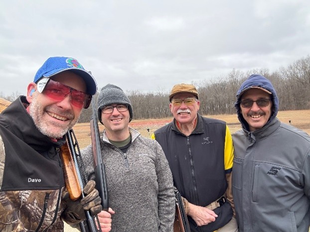 Michigan shooters enjoying a chilly day of competition.